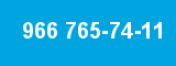 966 765-74-11
